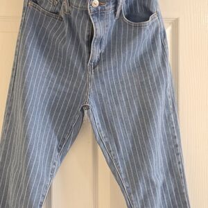 Levi's Light Blue Striped Denim